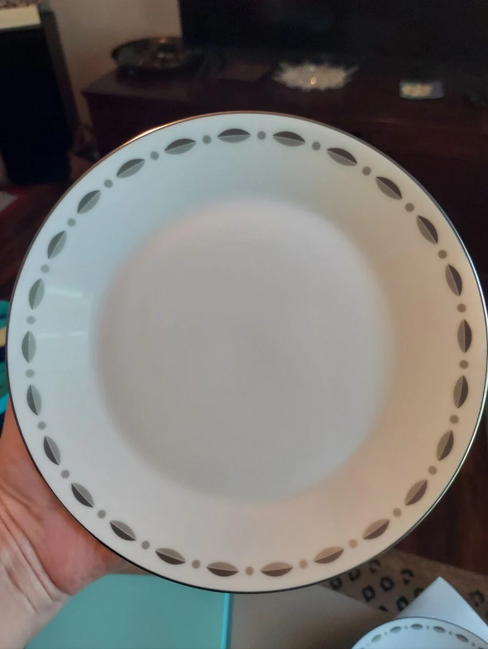 2 Tiffany & Co. Gramercy Appetizer Plates In Box With Ribbon - Vintage